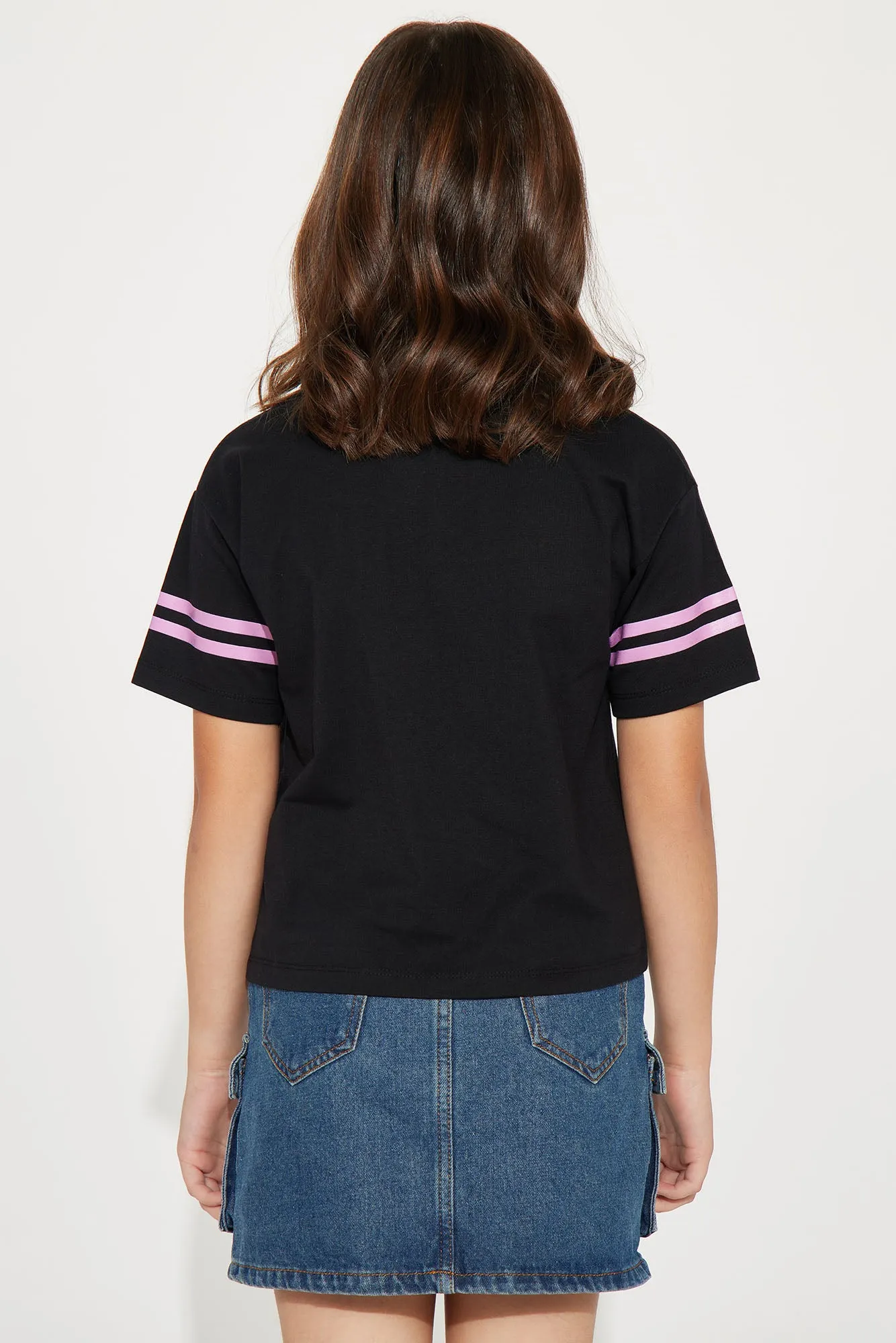 Mini Drama Alert Short Sleeve Tee - Black