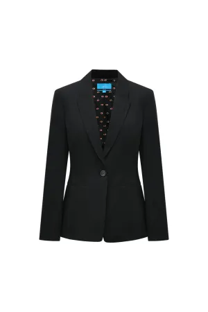 Multiway Stretch Reverse Collar Suit Blazer