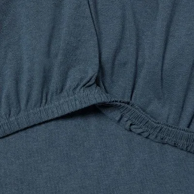 New - Full Cotton Jersey Sheet Set Teal Heather - Threshold