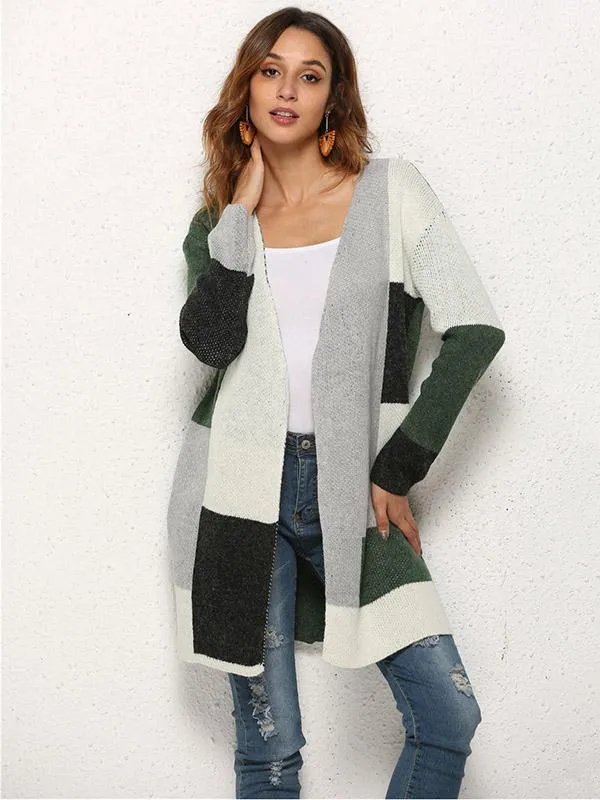 Princess Color Knitting Long Sleeves Cardigans Tops