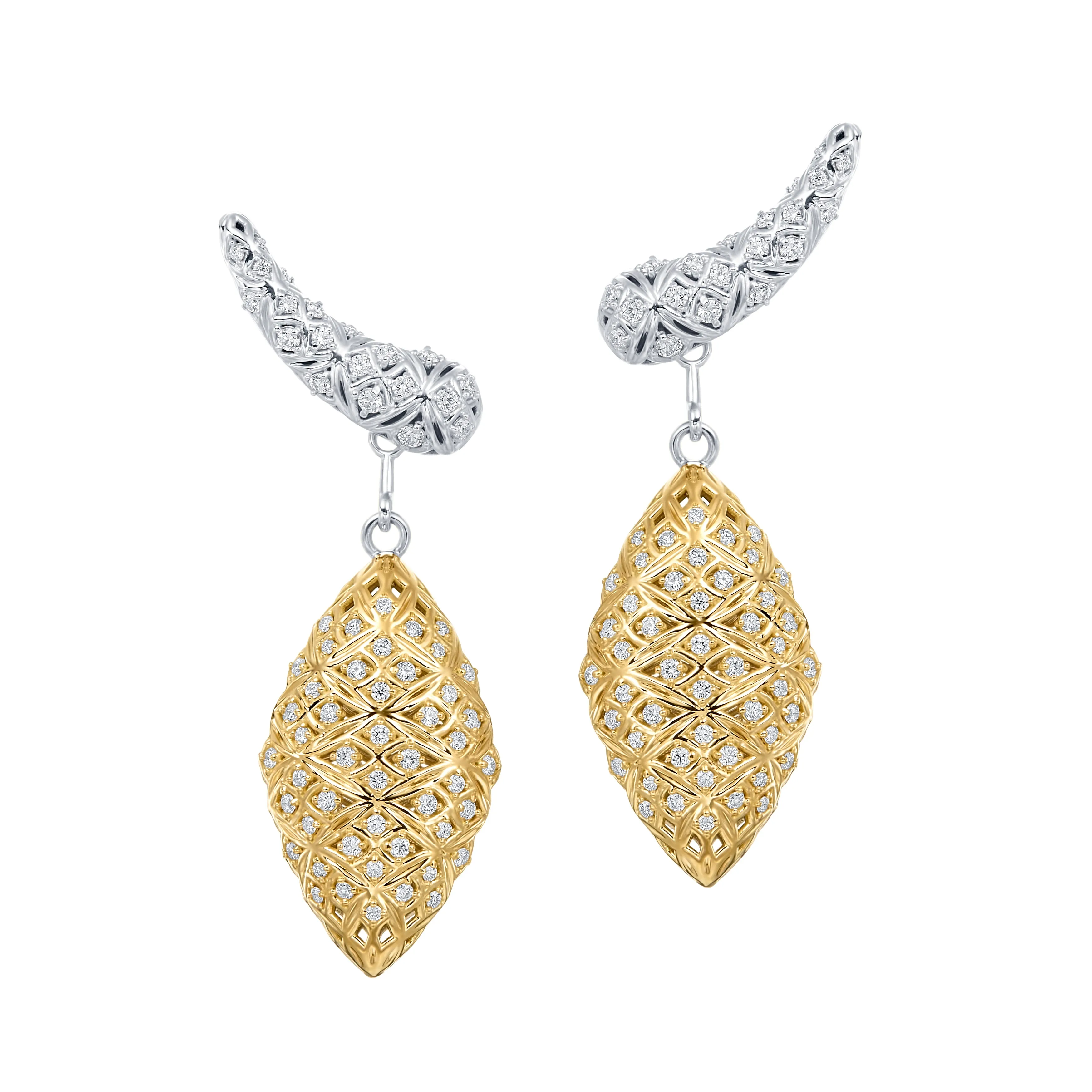 "Porta" Intertwined Drop Earrings