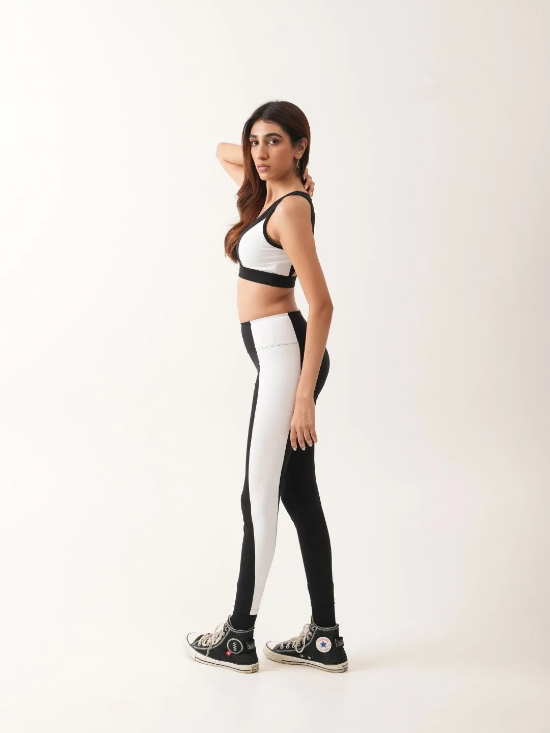 Ray Sports Bra in Black & White