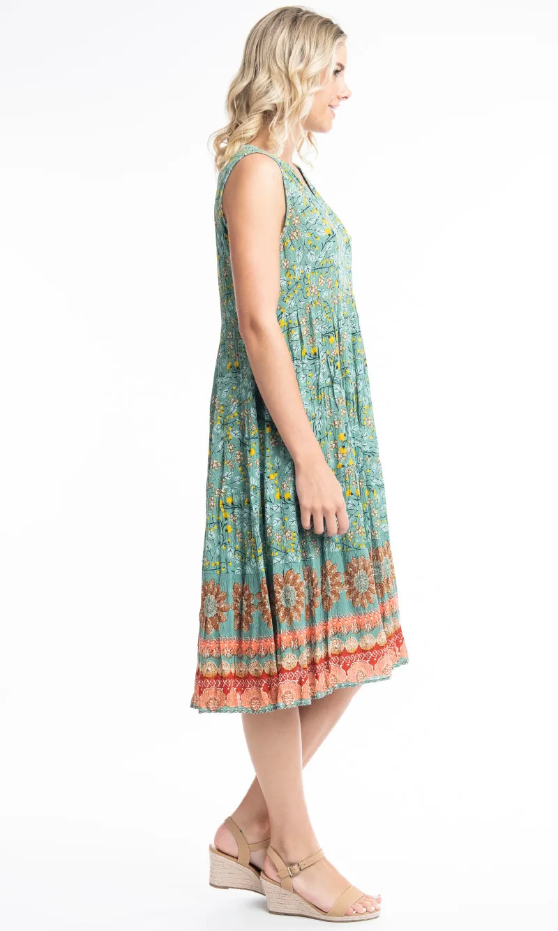 Rayon Dress Layers Sleeveless Chania