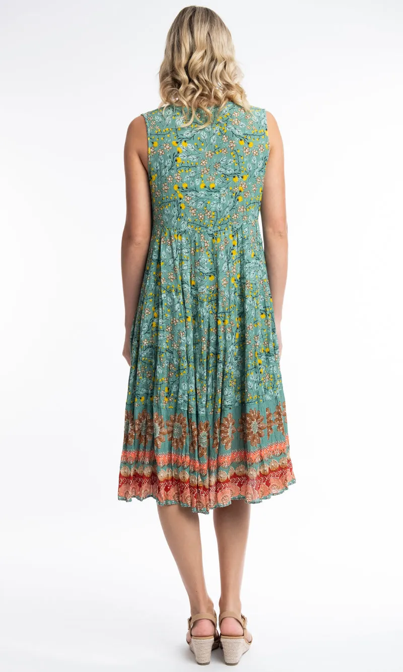 Rayon Dress Layers Sleeveless Chania