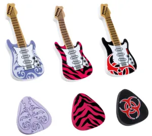 Rock Star Eraser Set (24/unit), #3612 (E-43)