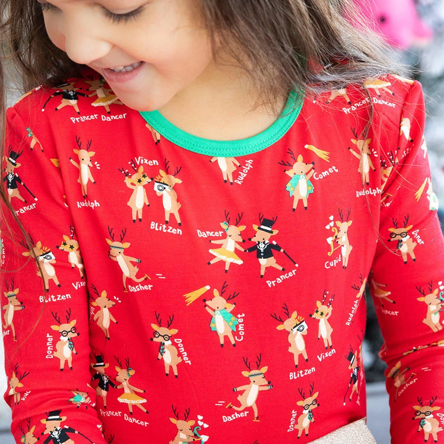 Rollicking Reindeer Pajamas