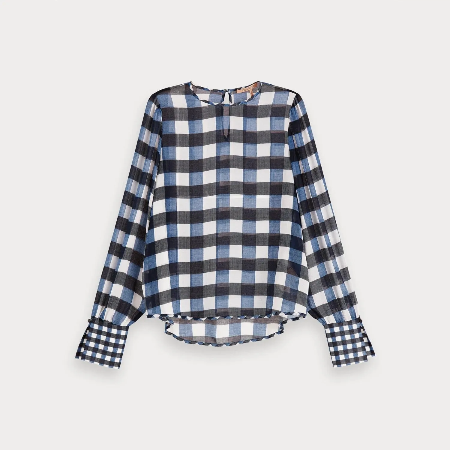Sheer Checked Top