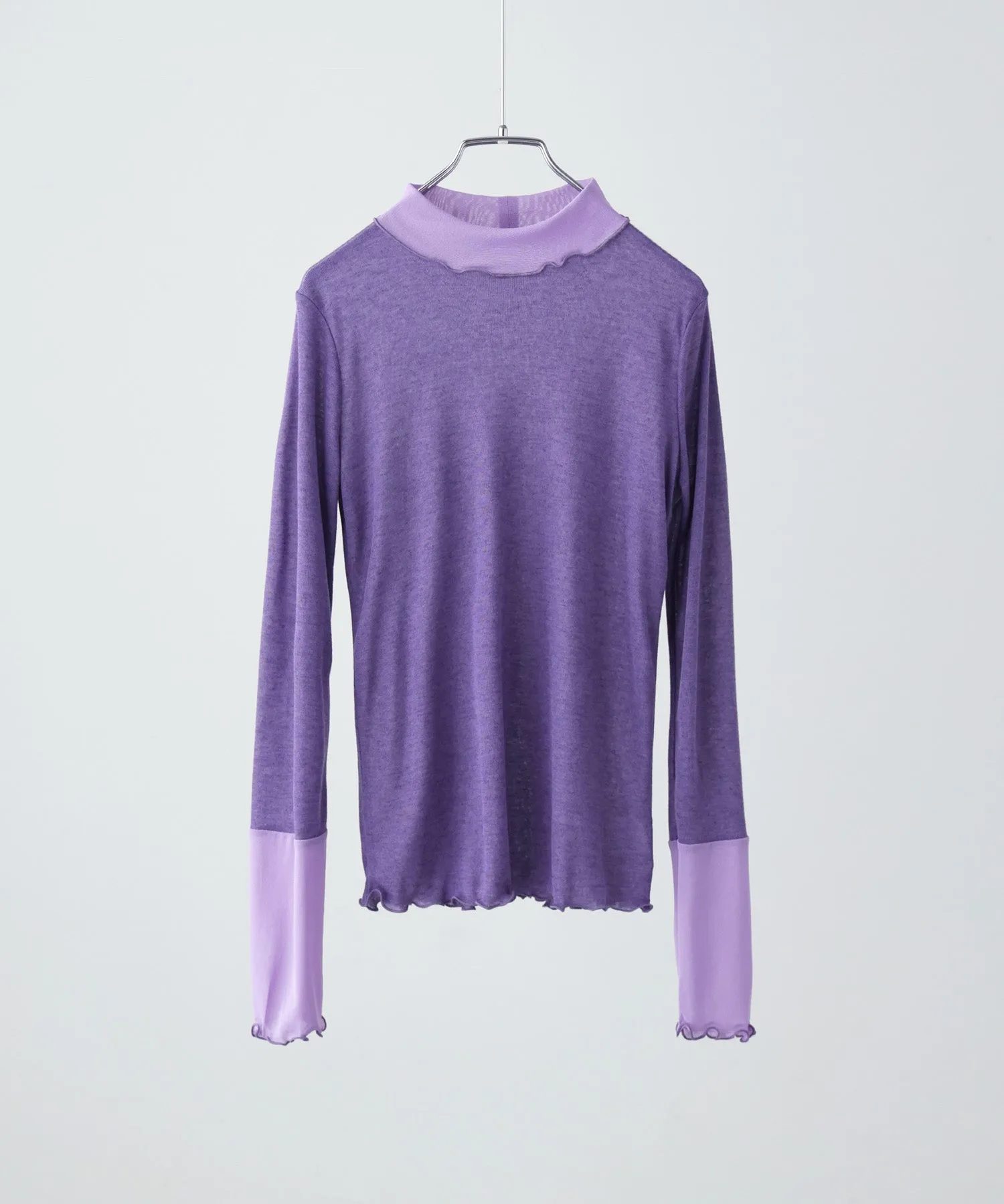 Sheer mellow switching tops