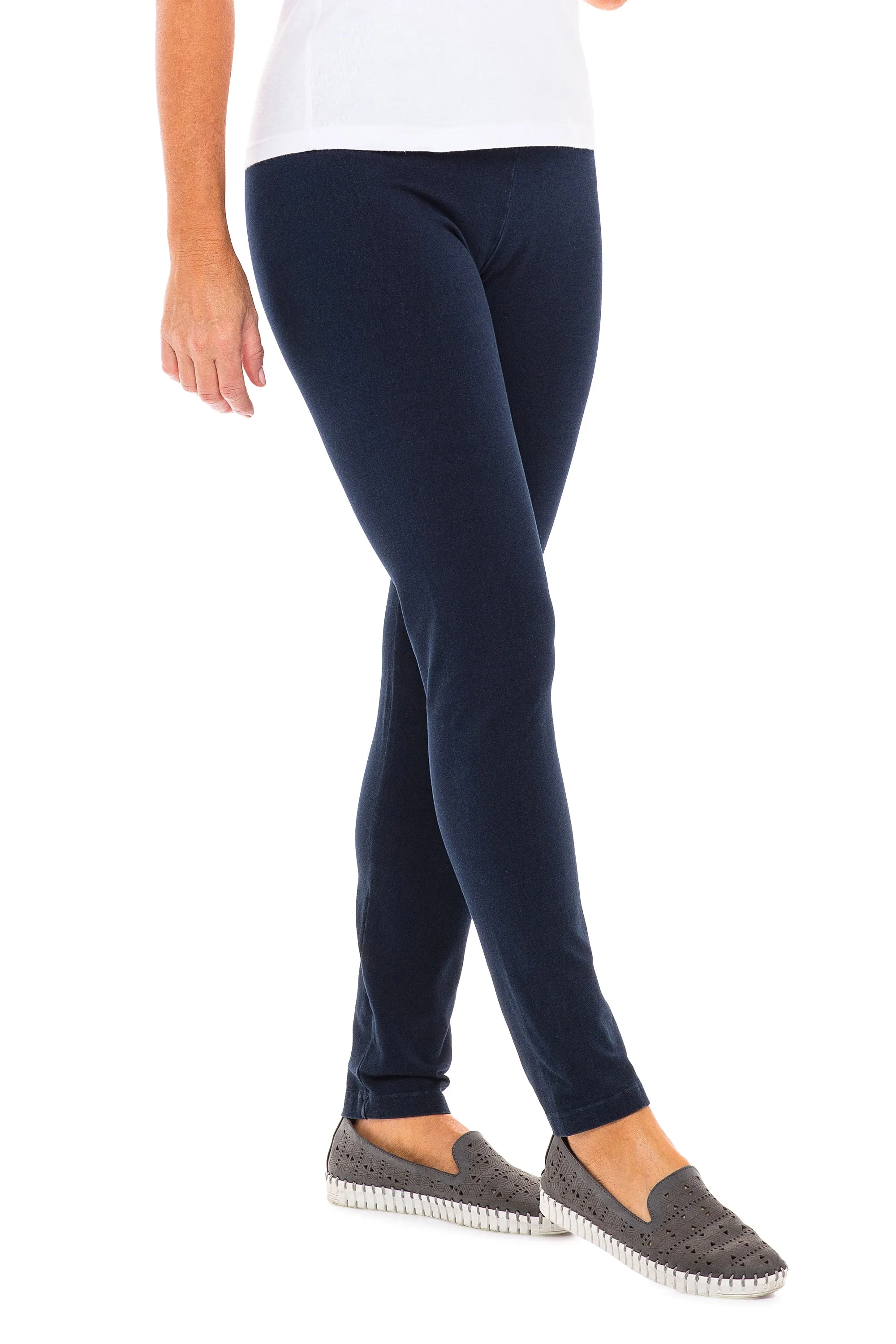 Stonewashed Denim Easy Pant
