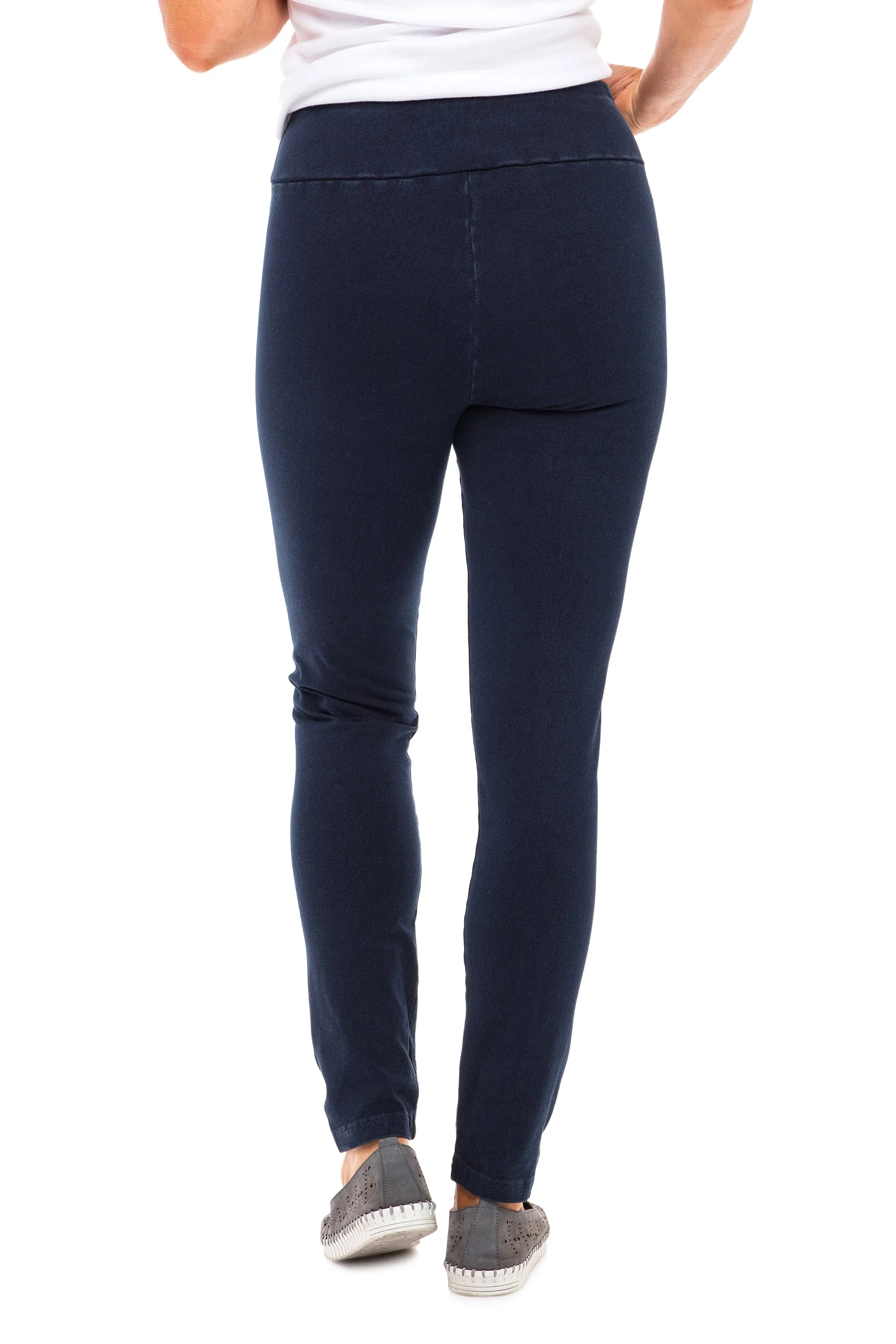 Stonewashed Denim Easy Pant