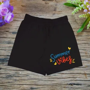 Summer Vibes Unisex Terry Shorts Black