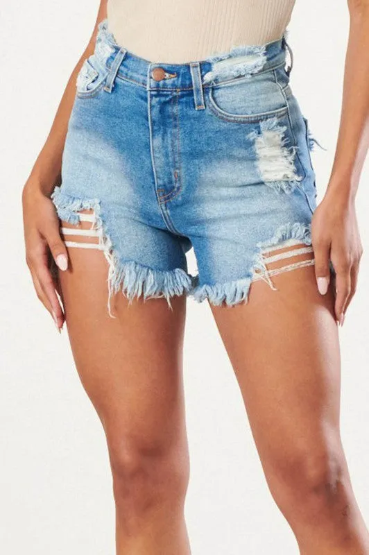 Sunny High Waist Denim Shorts