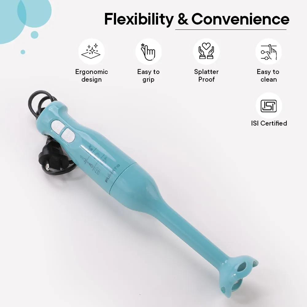 The Better Home Fumato Kitchen Diwali Gift Set |Easy Peek AirFryer & HandBlender| Air Fry, Blend and Make|Perfect Gifting Kit | Colour Coordinated Sets | 1 year Warranty (Misty Blue)