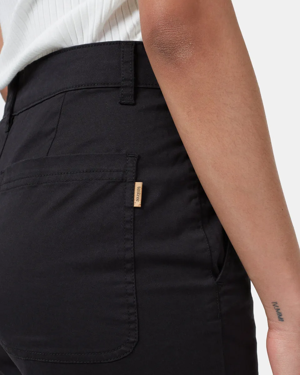 Twill High Waist Short
