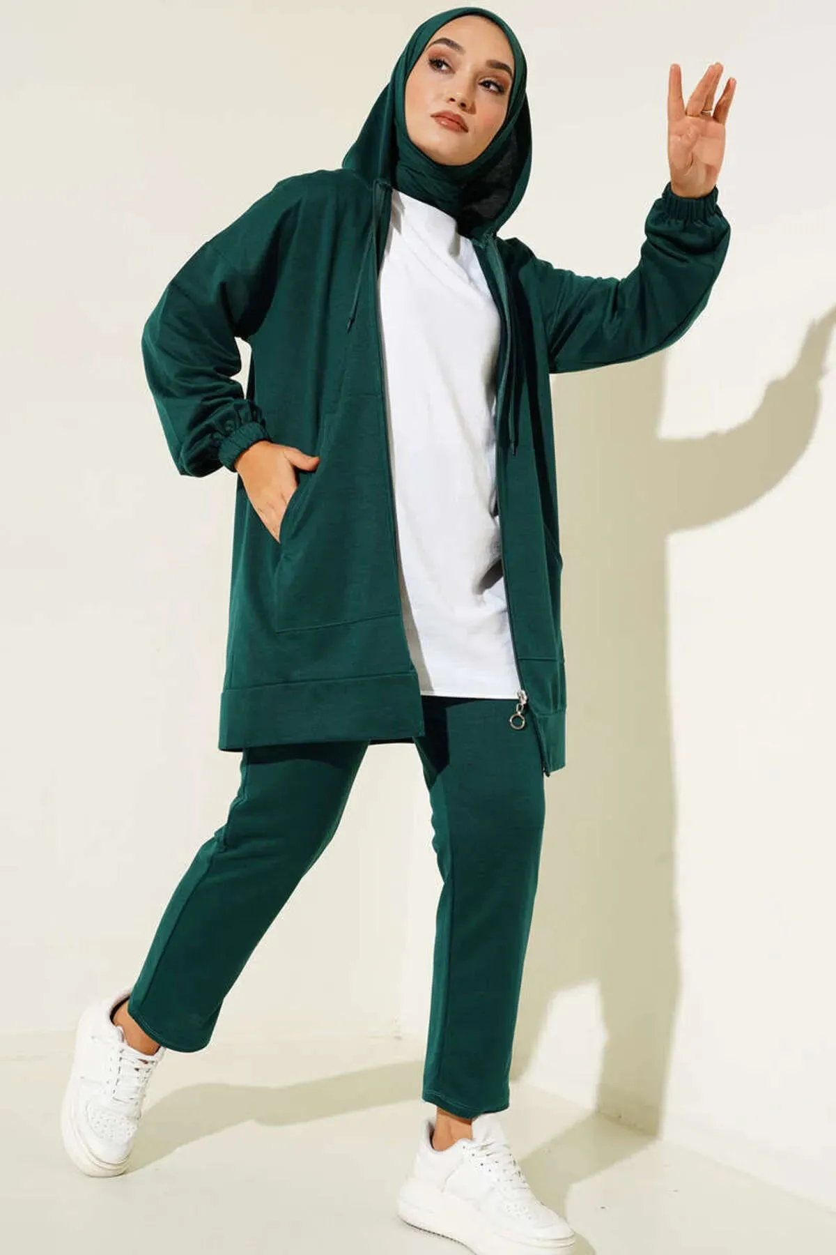 Volt Clothing Women's Hooded Zippered Double Sets